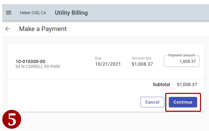 Steps to Quickpay - 5